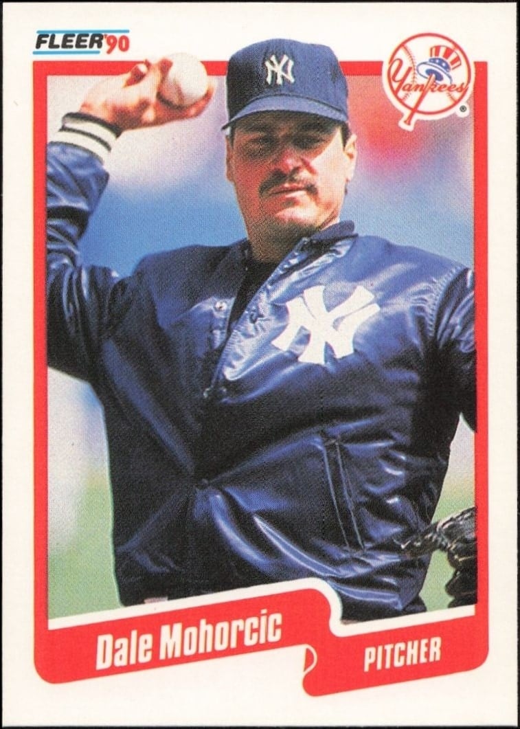 1990 Fleer Dale Mohorcic #450 baseball trading card front