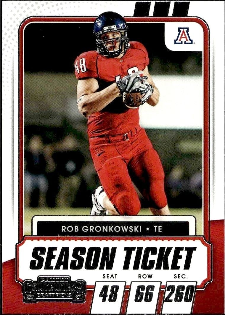 2021 Panini Contenders Draft Picks Rob Gronkowski #100 trading card