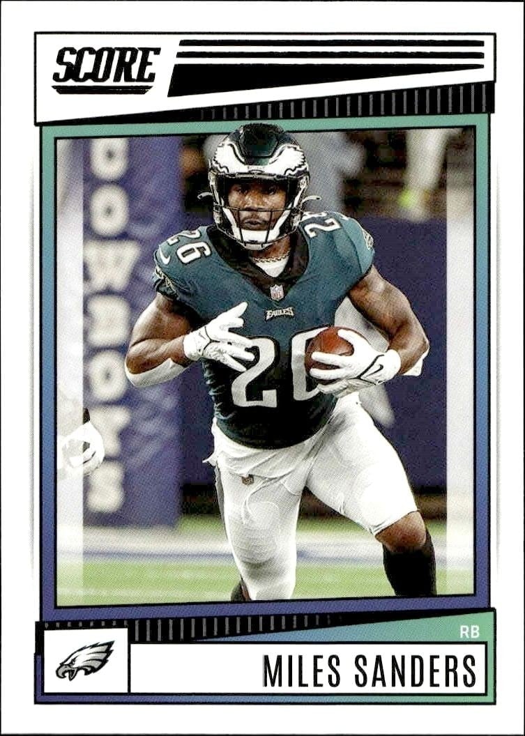 2022 Panini Score Miles Sanders #245 trading card