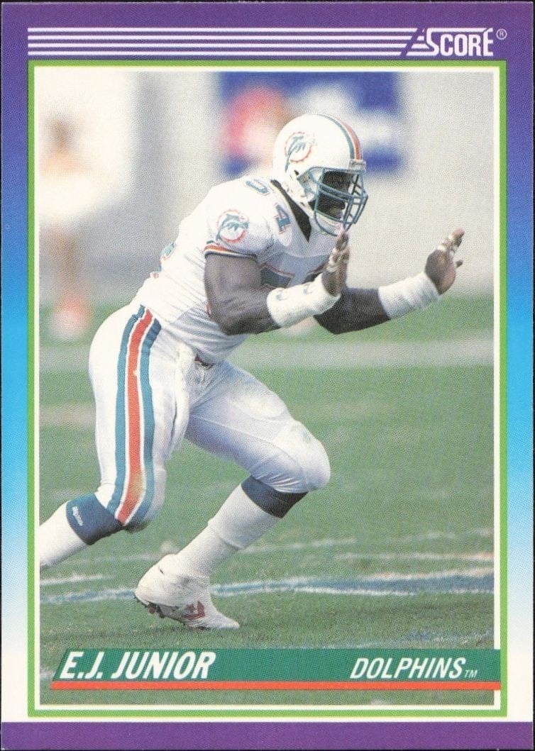1990 Score E.J. Junior #494 trading card