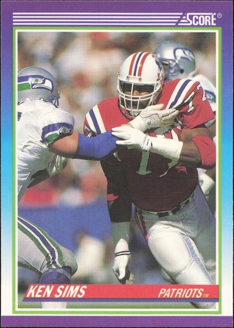 1990 Score Ken Sims #489 trading card