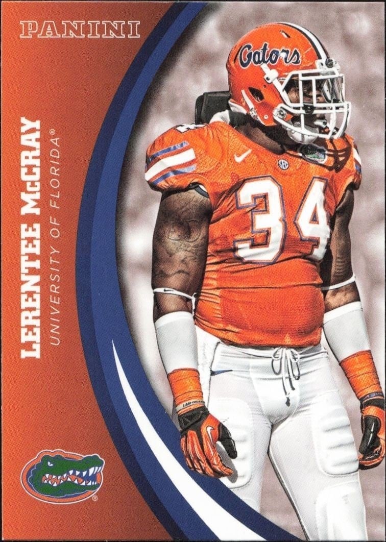2015 Panini Florida Gators Lerentee McCray #39 trading card