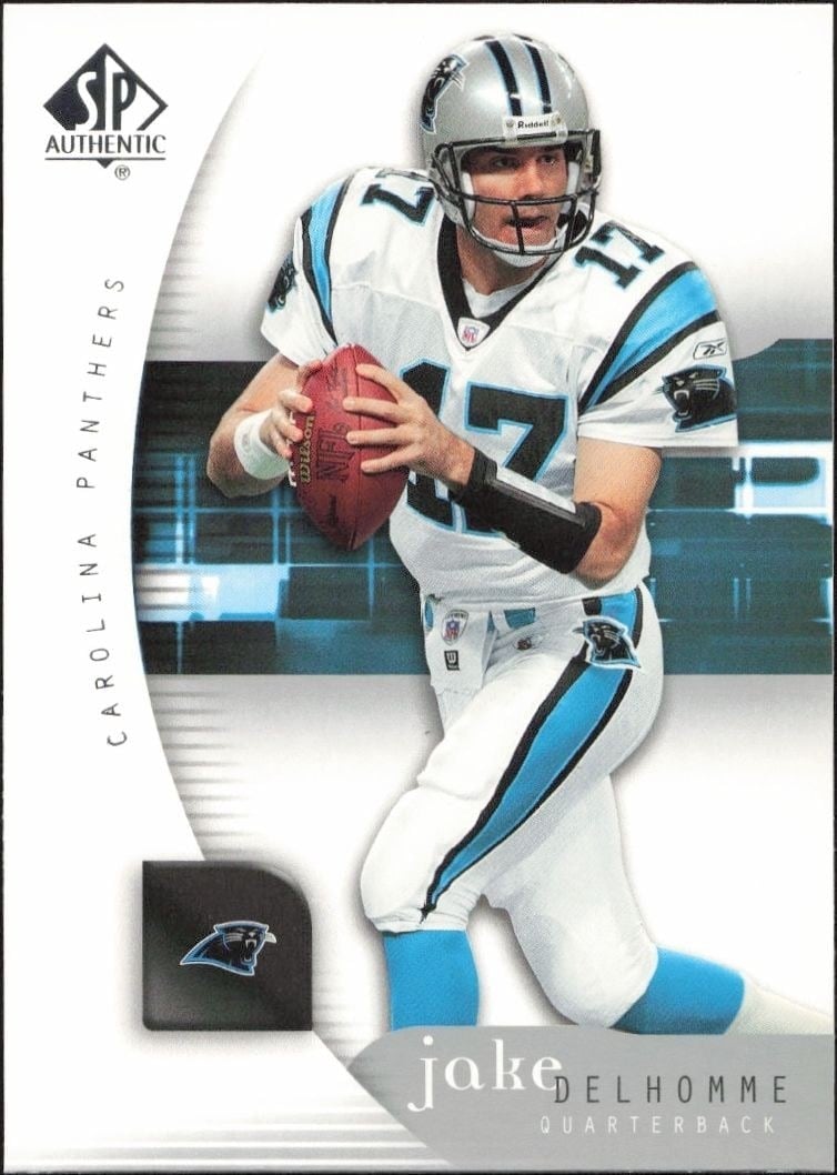 2005 Upper-Deck SP Authentic Jake Delhomme #12 trading card