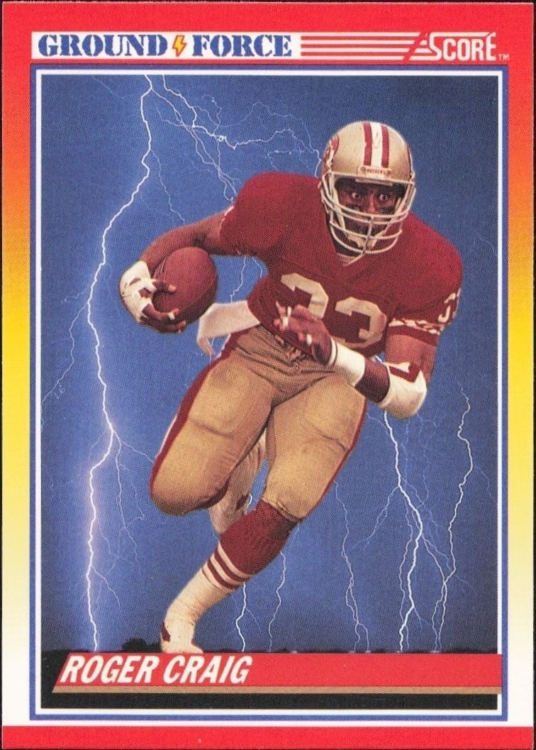 1990 Score Roger Craig #329 trading card