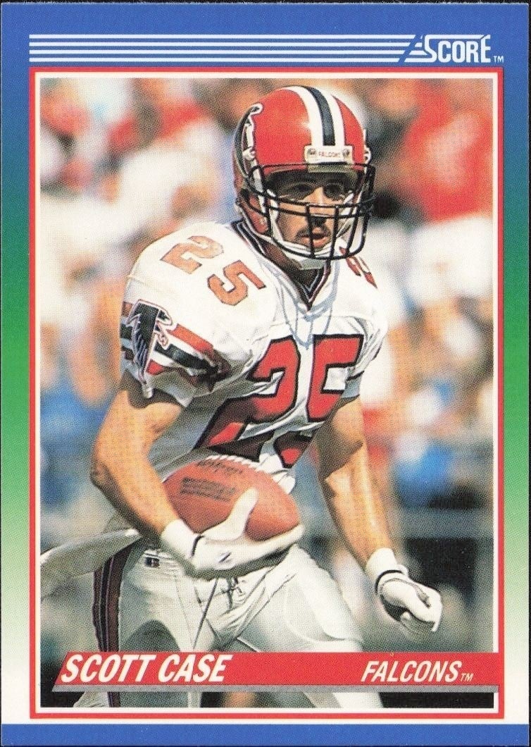 1990 Score Scott Case #104 football trading card front