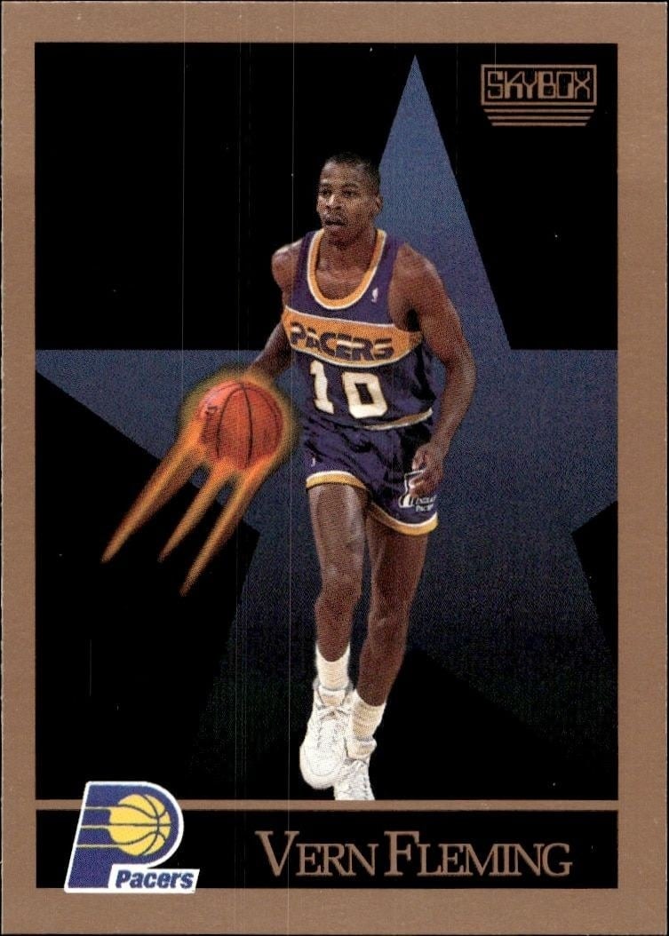 1990-91 Skybox Vern Fleming #114 basketball trading card front