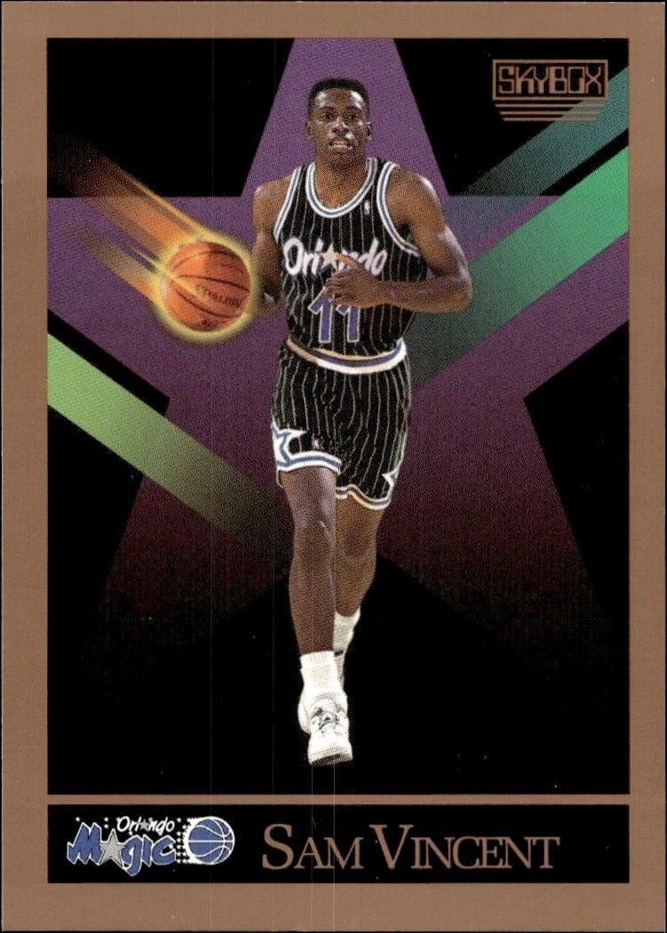1990-91 Skybox Sam Vincent #209 basketball trading card front