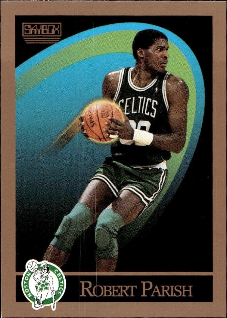 Robert Parish 1990-91 Skybox #20 Basketball Trading Card - Front 1990-91 Skybox Robert Parish #20 basketball trading card front