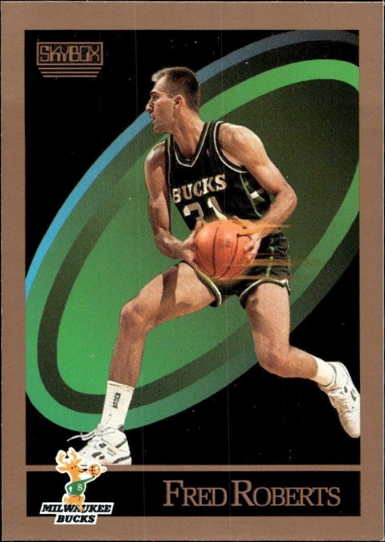 Fred Roberts 1990-91 Skybox #164 Basketball Trading Card - Front 1990-91 Skybox Fred Roberts #164 basketball trading card front