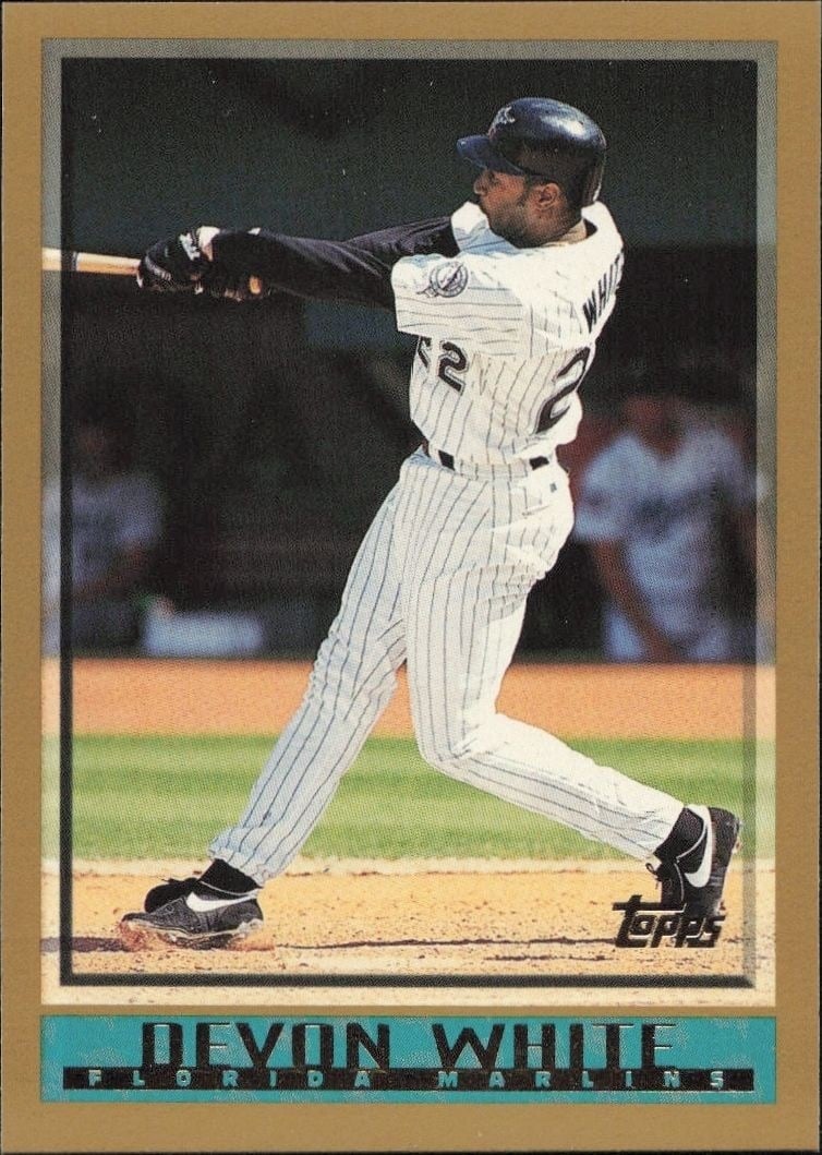 1998 Topps Series 1 Devon White #47 trading card