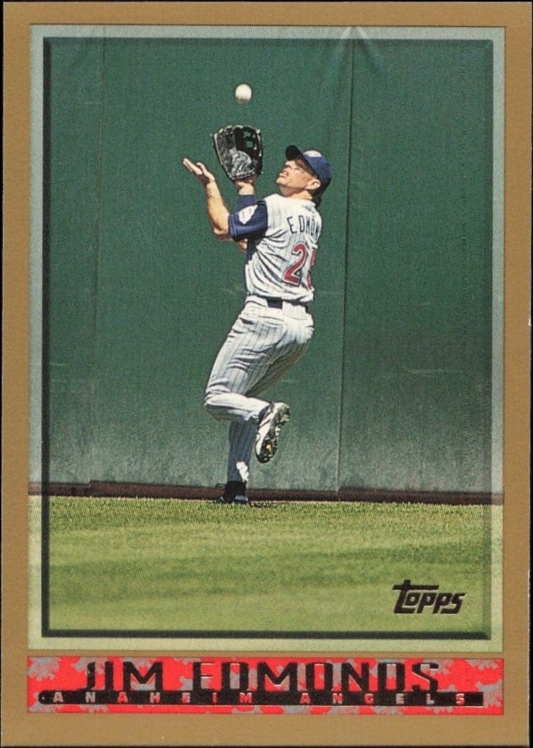 1998 Topps Series 1 Jim Edmonds #75 trading card