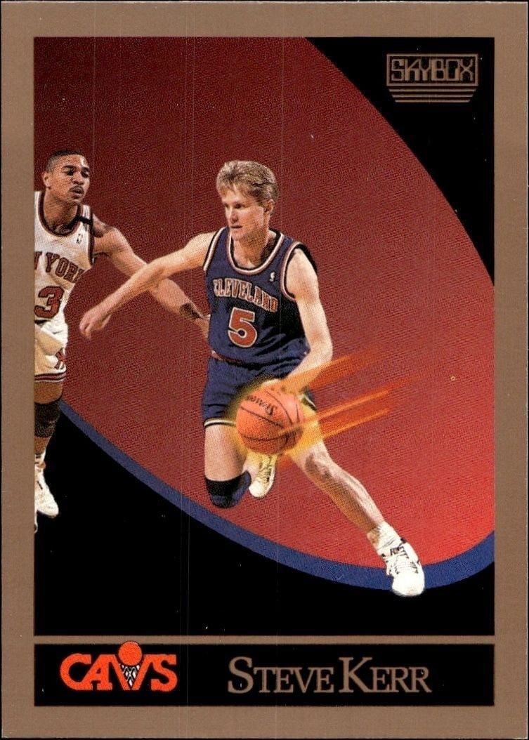 1990-91 Skybox Steve Kerr #52 basketball trading card front
