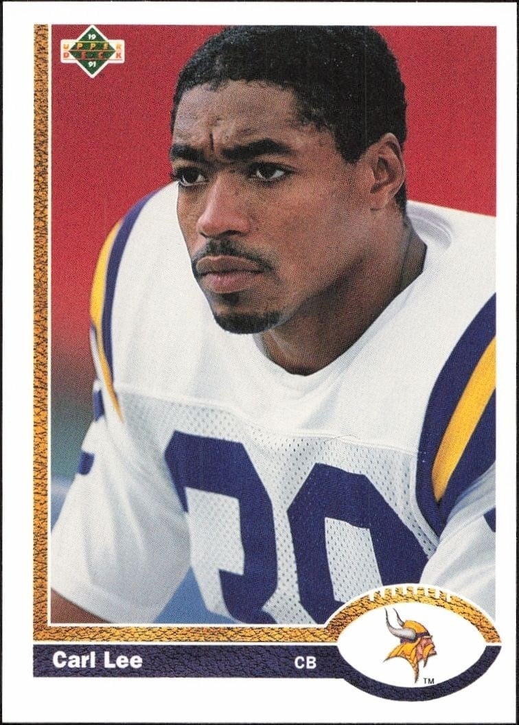 1991 Upper Deck Carl Lee #326 football trading card front