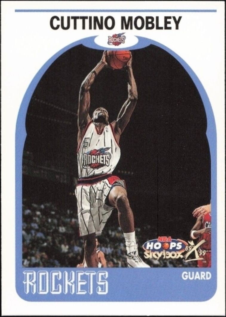 Cuttino Mobley 1999-00 Skybox NBA Hoops Decade #96 Basketball Trading Card - Front 1999-00 Skybox NBA Hoops Decade Cuttino Mobley #96 basketball trading card front