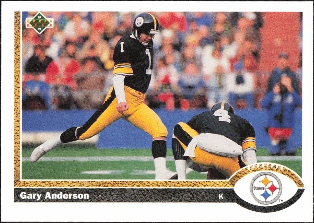 1991 Upper Deck Gary Anderson #488 football trading card front
