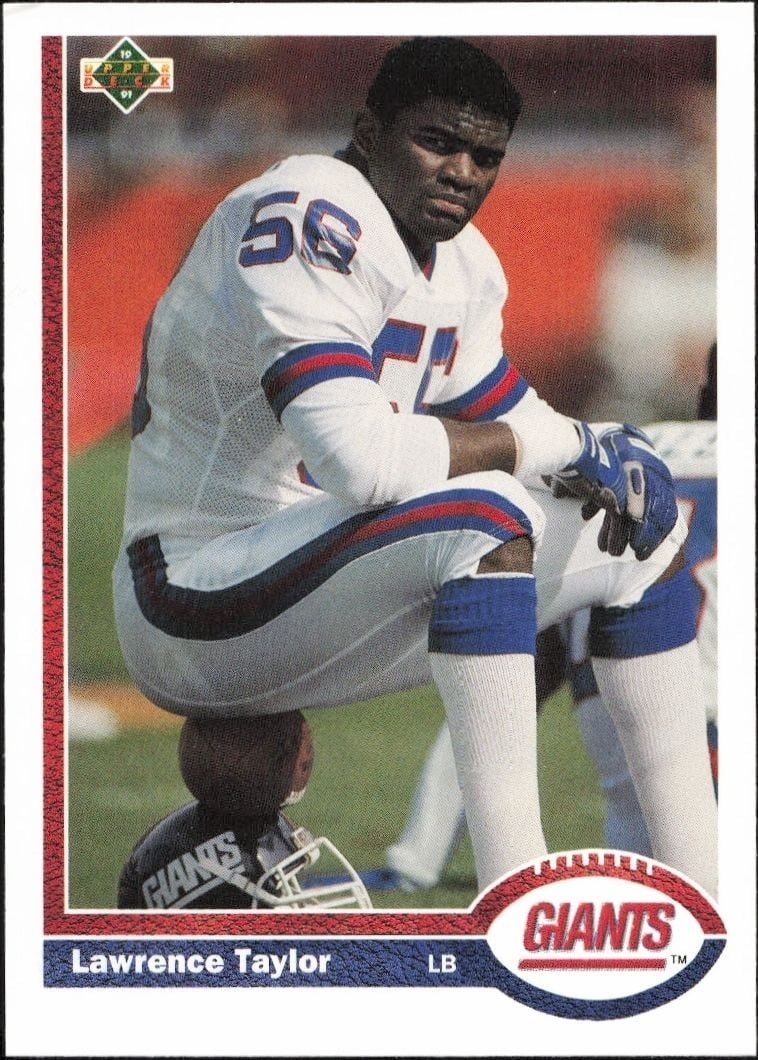 1991 Upper Deck Lawrence Taylor #445 football trading card front