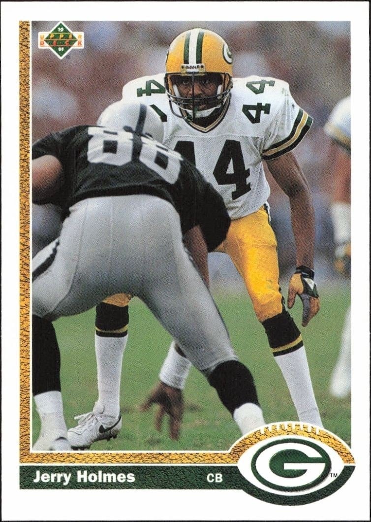 1991 Upper Deck Jerry Holmes #378 football trading card front