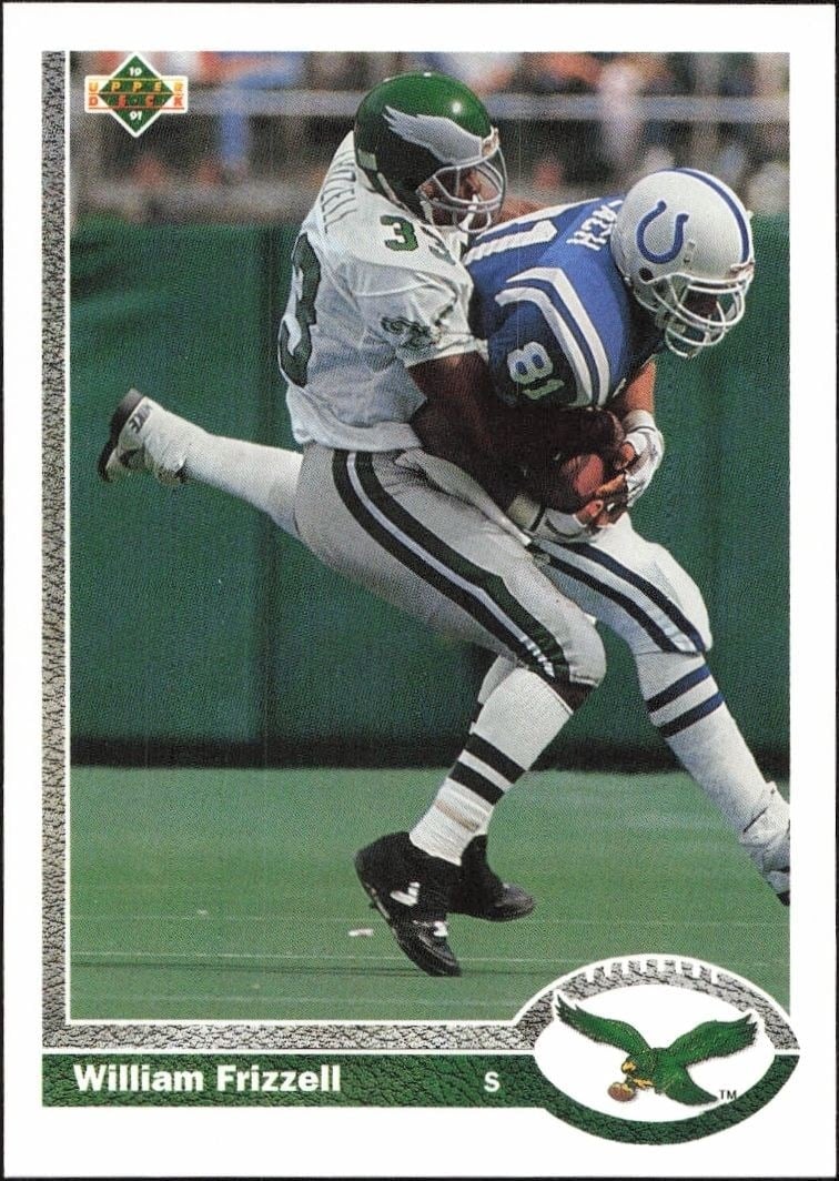 William Frizzell 1991 Upper Deck #359 Football Trading Card - Front 1991 Upper Deck William Frizzell #359 football trading card front