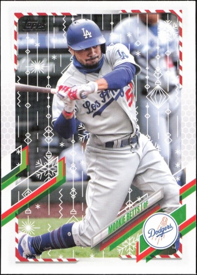 2021 Topps Holiday Mookie Betts #HW150 trading card