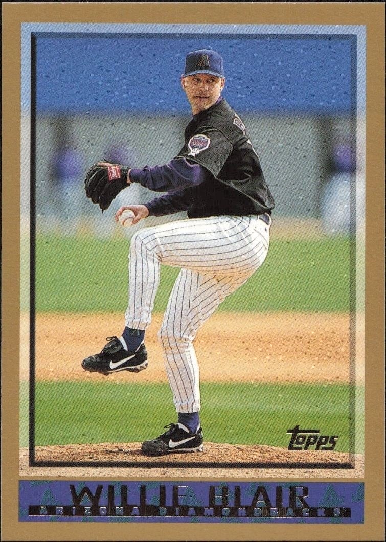 1998 Topps Series 2 Willie Blair #423 trading card