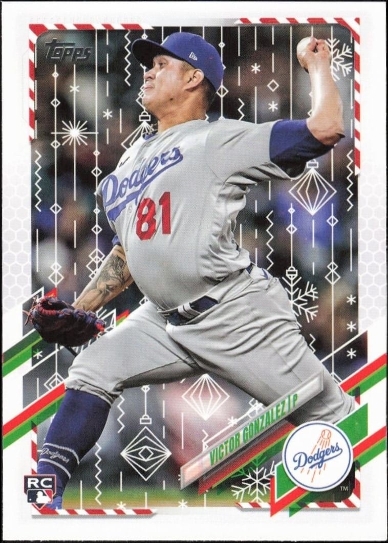 2021 Topps Holiday Victor Gonzalez #HW166 trading card