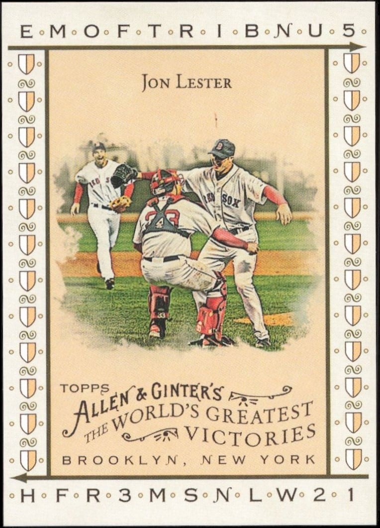 2008 Topps Allen & Ginter Jon Lester #WGV5 trading card