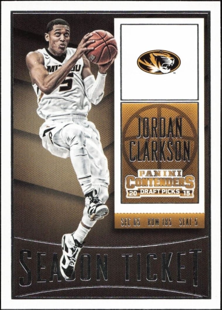 2015-16 Panini Contenders Draft Picks Jordan Clarkson #50 trading card