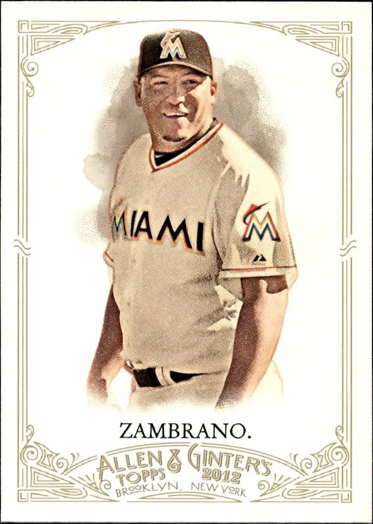 2012 Topps Allen & Ginter Carlos Zambrano #30 trading card