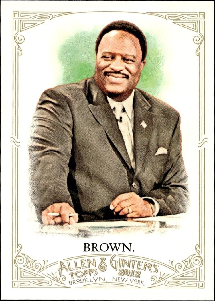 2012 Topps Allen & Ginter James Brown #220 trading card