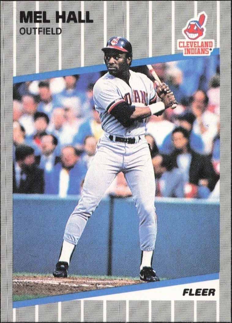 1989 Fleer Mel Hall #406 trading card