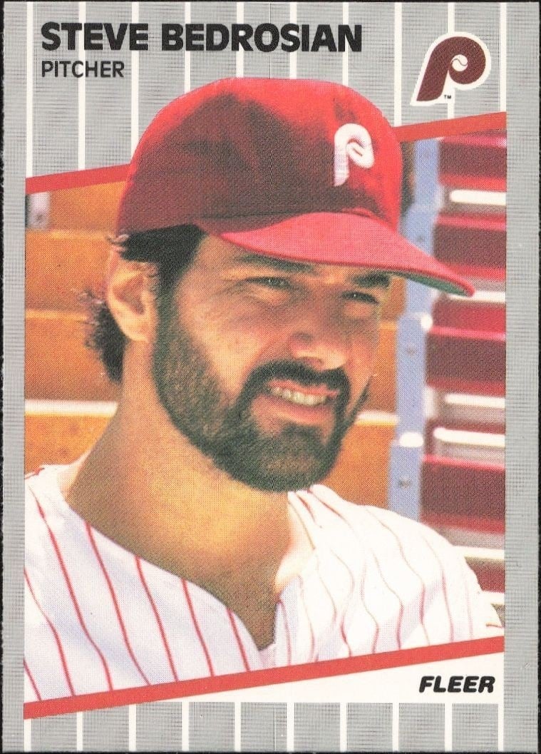 1989 Fleer Steve Bedrosian #562 trading card