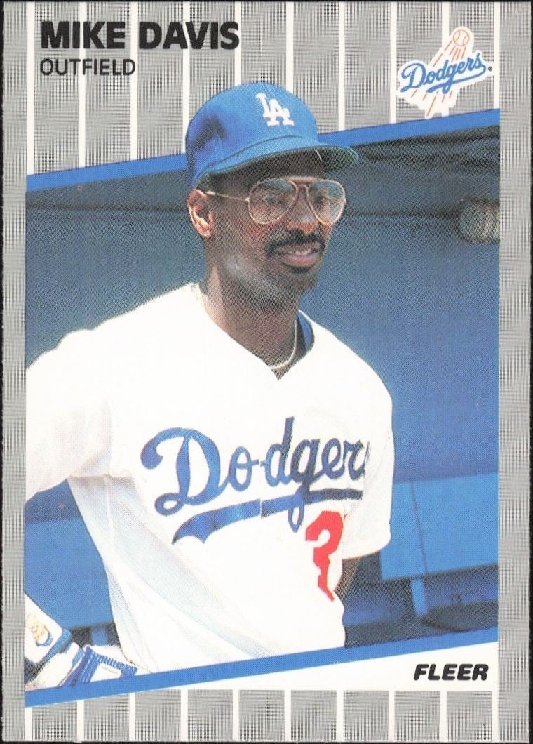 1989 Fleer Mike Davis #55 trading card