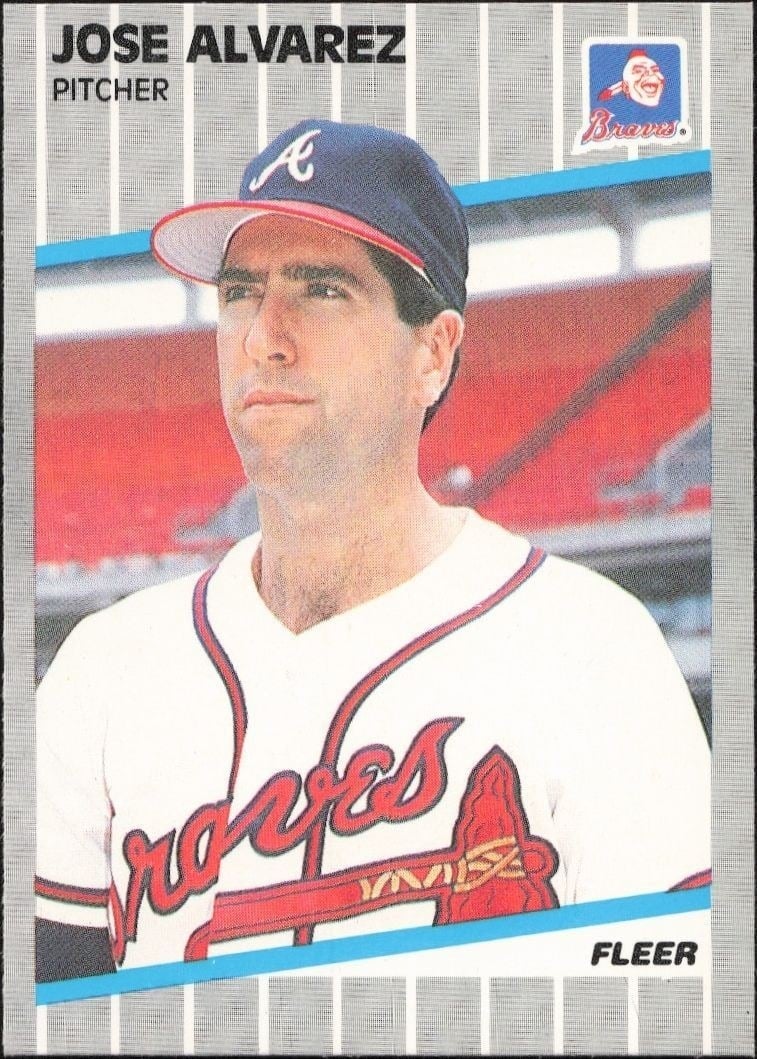 1989 Fleer Jose Alvarez #585 trading card