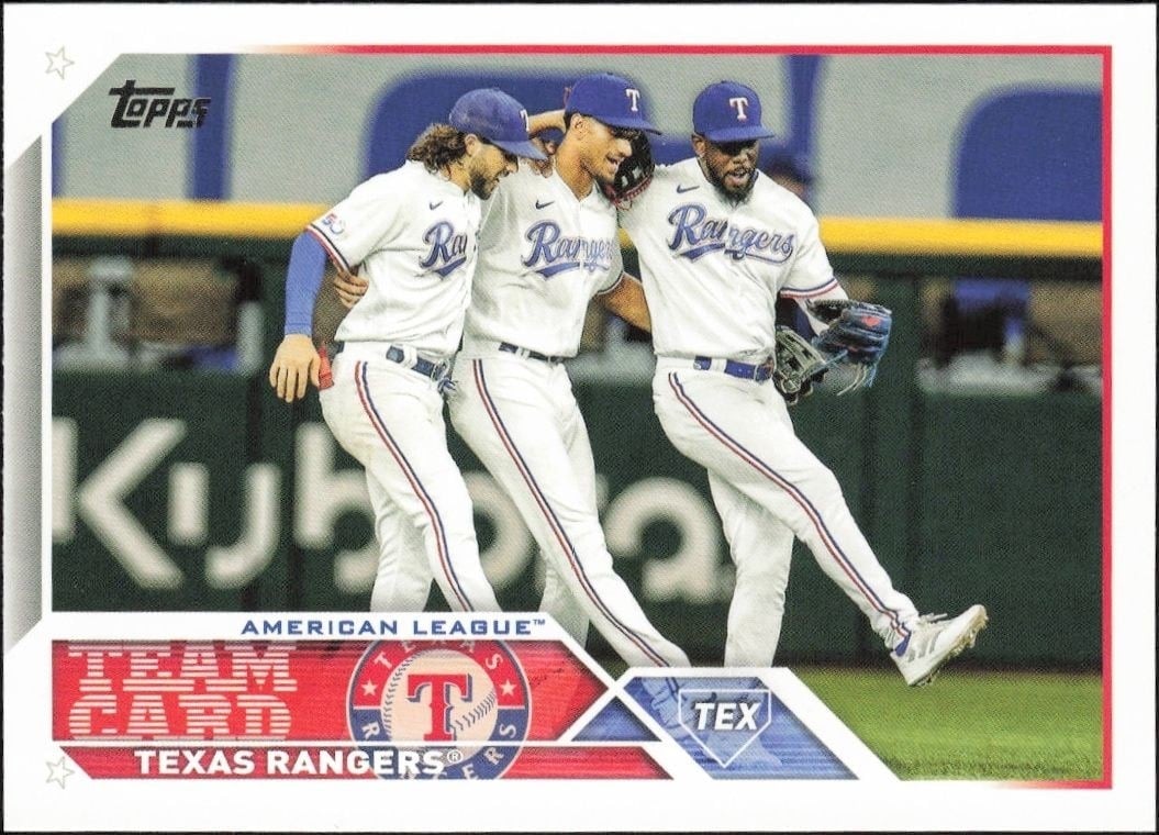 2023 Topps Texas Rangers #292 baseball trading card front