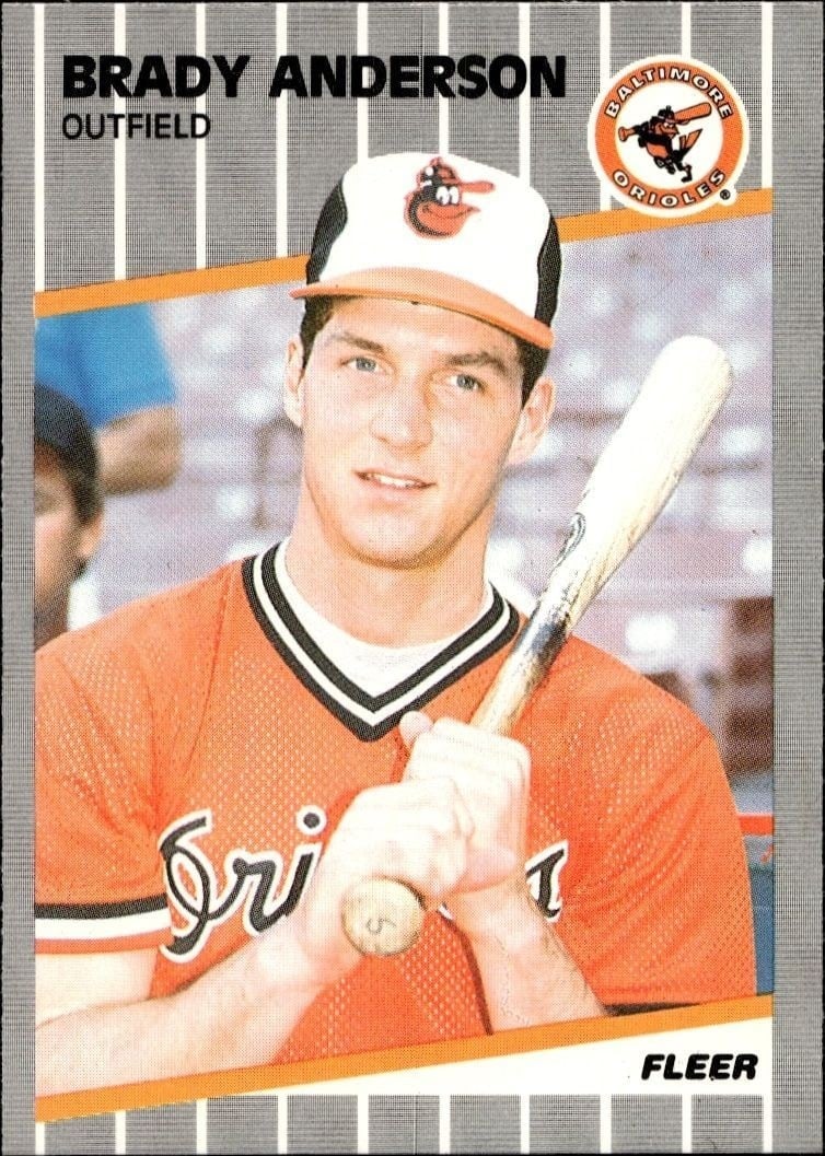 1989 Fleer Brady Anderson #606 trading card
