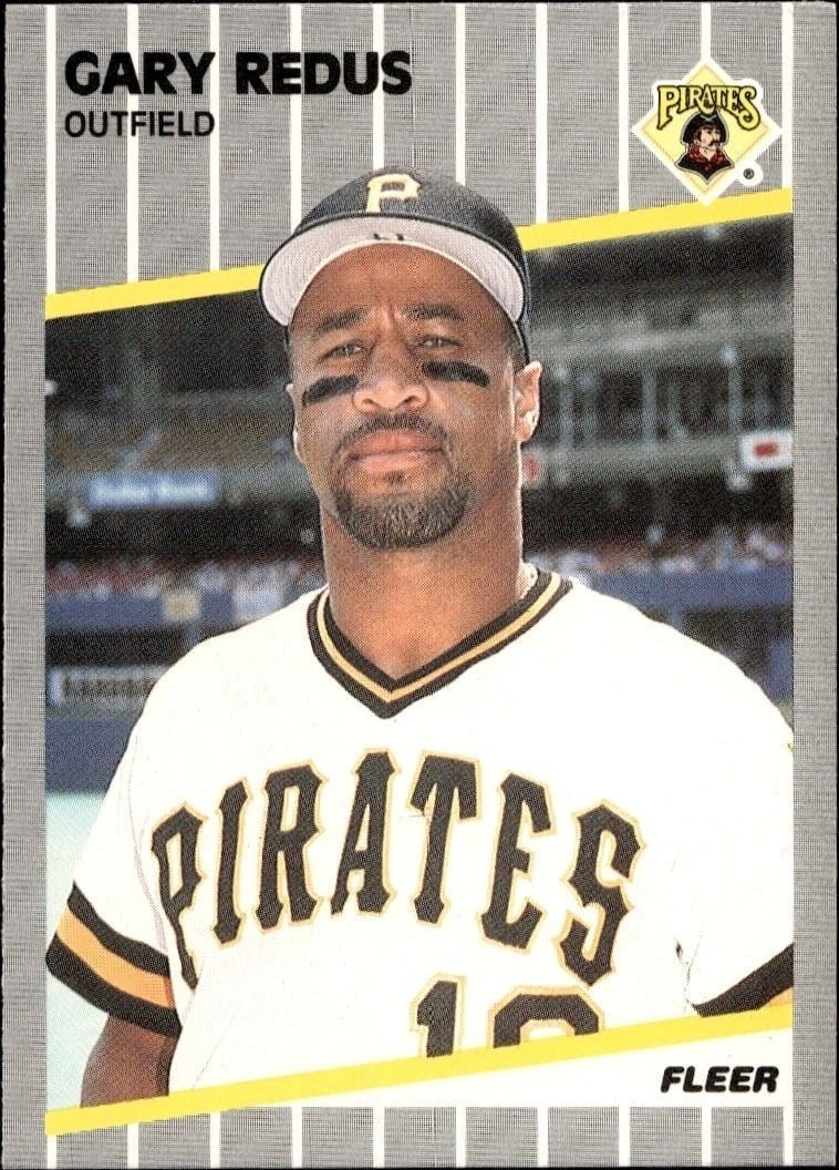 1989 Fleer Gary Redus #218 trading card