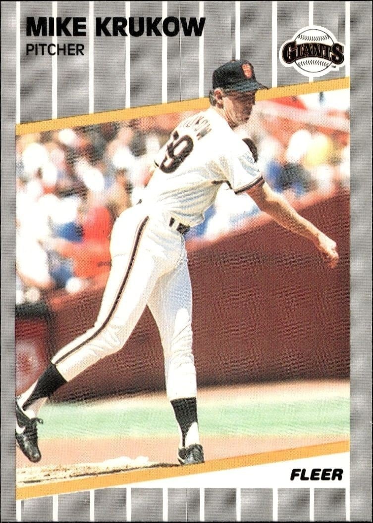 1989 Fleer Mike Krukow #331 trading card