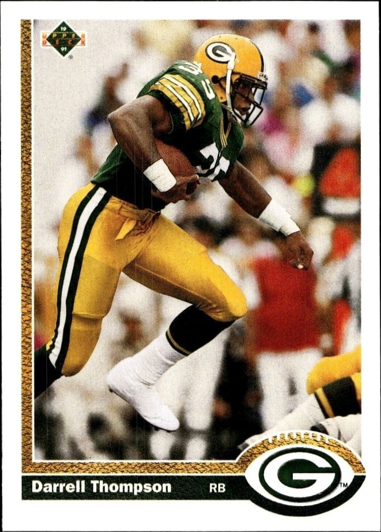 1991 Upper-Deck Darrell Thompson #672 trading card