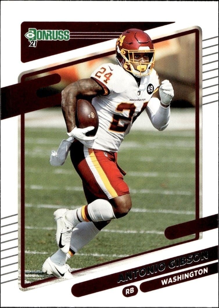 Antonio Gibson 2021 Donruss #7 Football Trading Card - Front 2021 Donruss Antonio Gibson #7 football trading card front