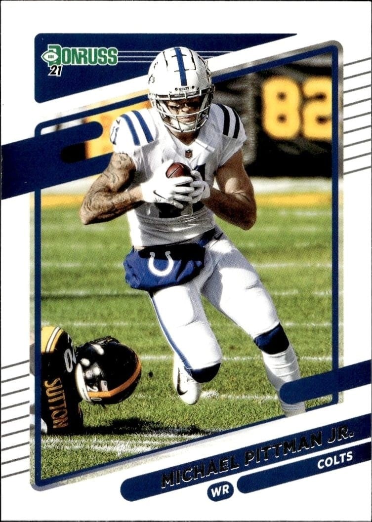 Michael Pittman Jr. 2021 Donruss #151 Football Trading Card - Front 2021 Donruss Michael Pittman Jr. #151 football trading card front