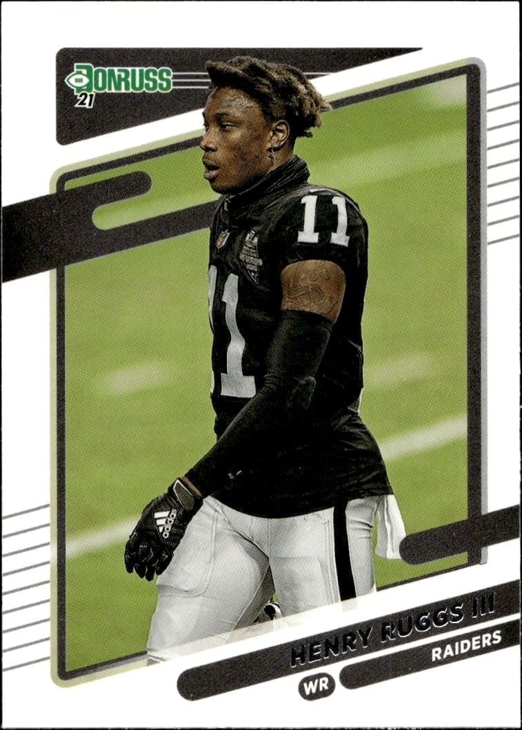 Henry Ruggs III 2021 Donruss #90 Football Trading Card - Front 2021 Donruss Henry Ruggs III #90 football trading card front