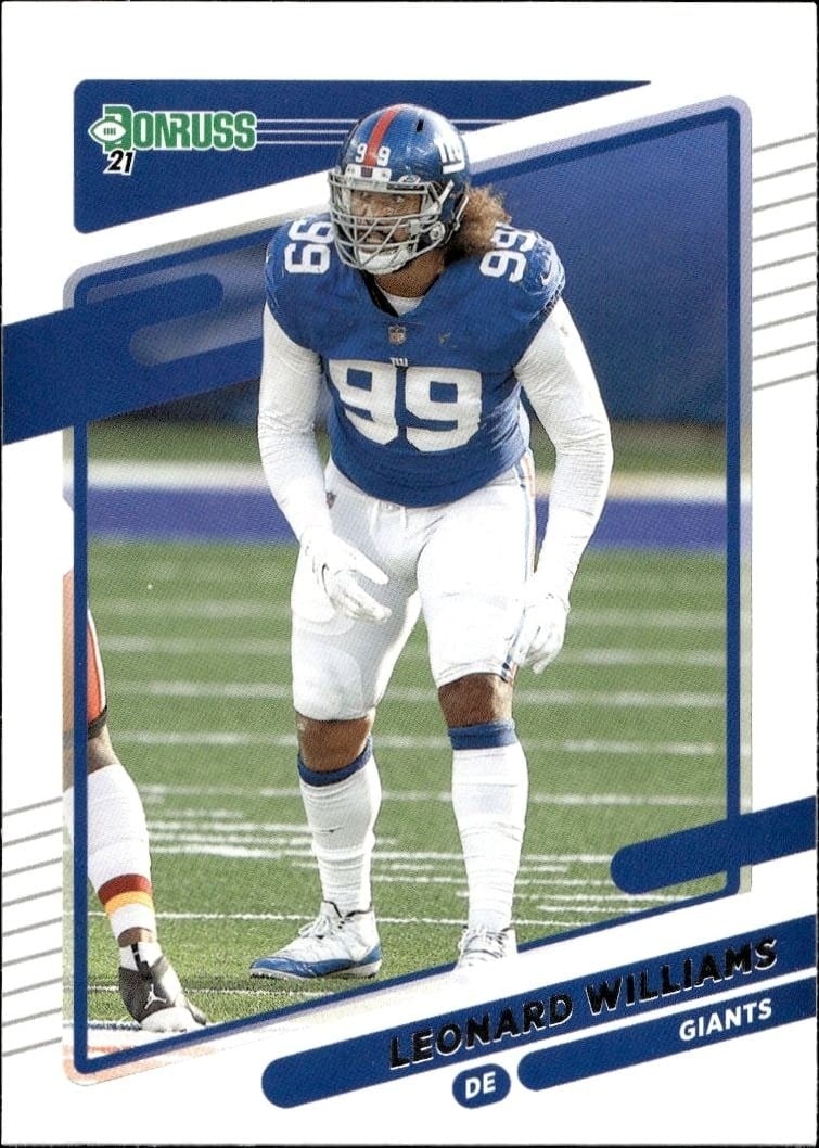 Leonard Williams 2021 Donruss #82 Football Trading Card - Front 2021 Donruss Leonard Williams #82 football trading card front
