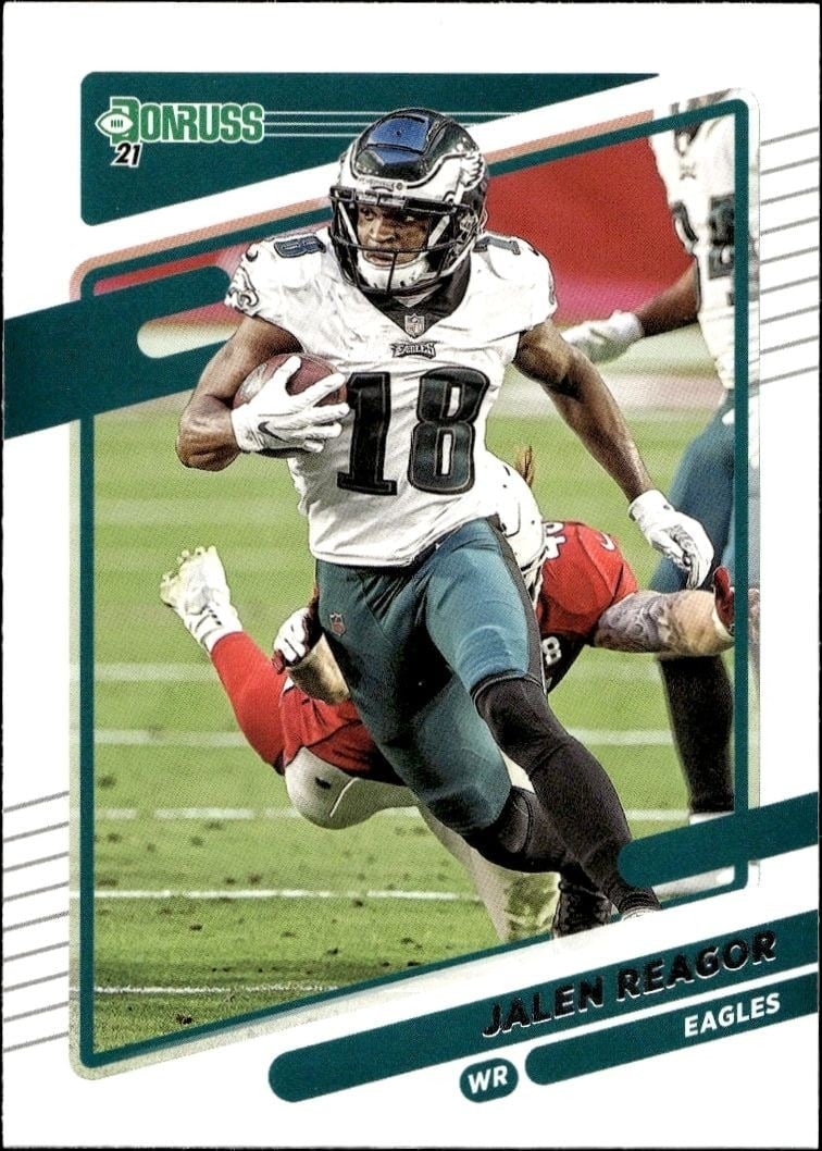 Jalen Reagor 2021 Donruss #112 Football Trading Card - Front 2021 Donruss Jalen Reagor #112 football trading card front