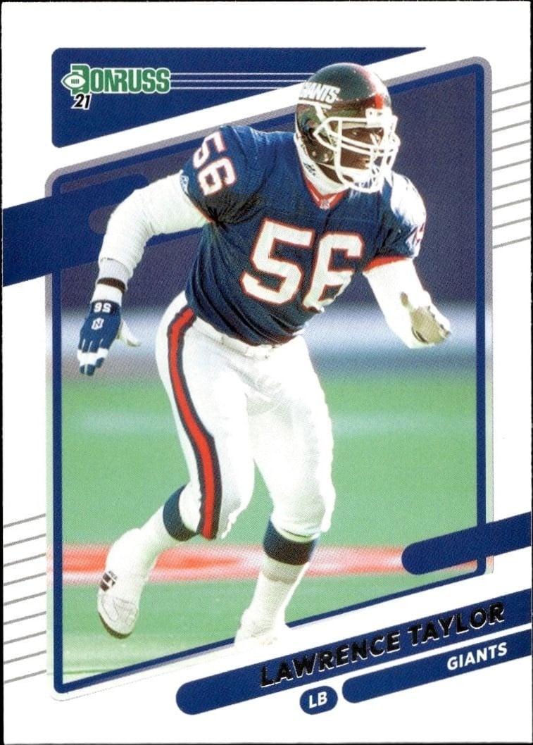 Lawrence Taylor 2021 Donruss #83 Football Trading Card - Front 2021 Donruss Lawrence Taylor #83 football trading card front