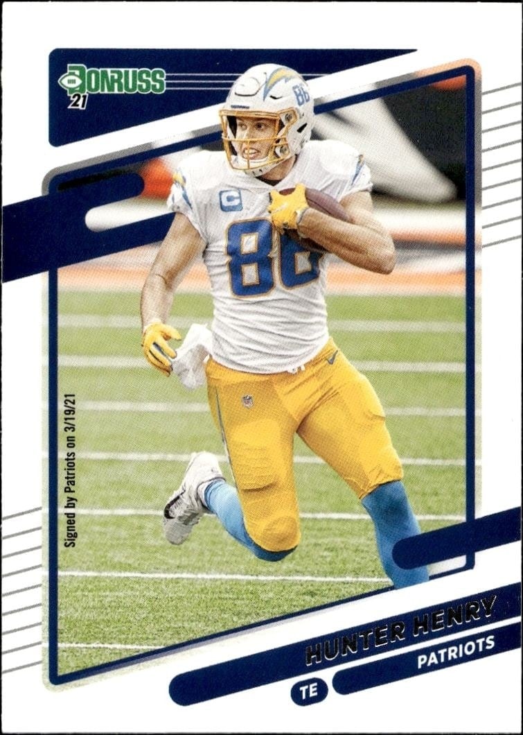 Hunter Henry 2021 Donruss #48 Football Trading Card - Front 2021 Donruss Hunter Henry #48 football trading card front