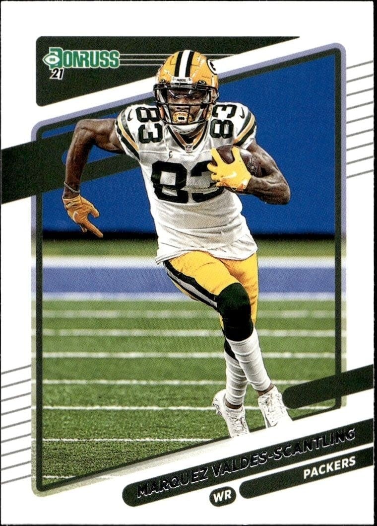 Marquez Valdes-Scantling 2021 Donruss #160 Football Trading Card - Front 2021 Donruss Marquez Valdes-Scantling #160 football trading card front