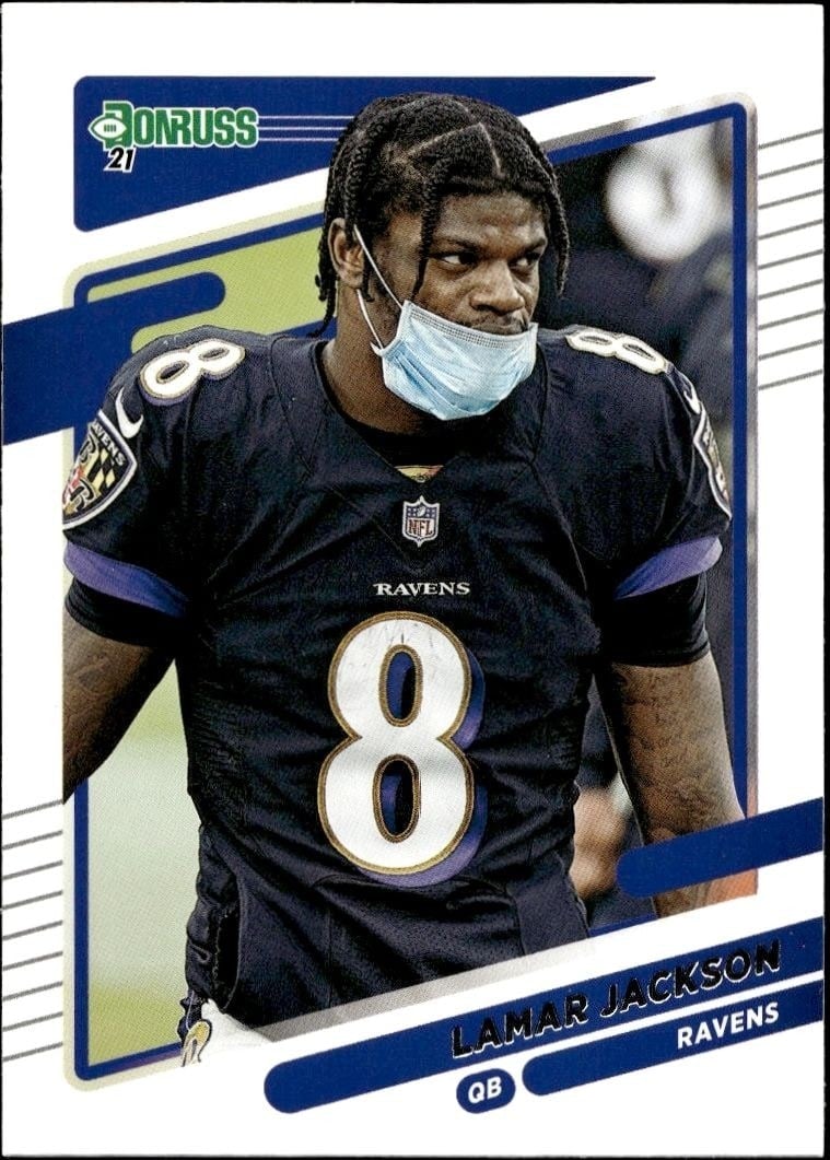 2021 Donruss Lamar Jackson #239 football trading card front