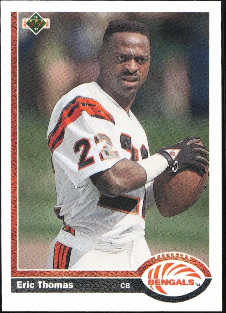 1991 Upper-Deck Eric Thomas #688 trading card