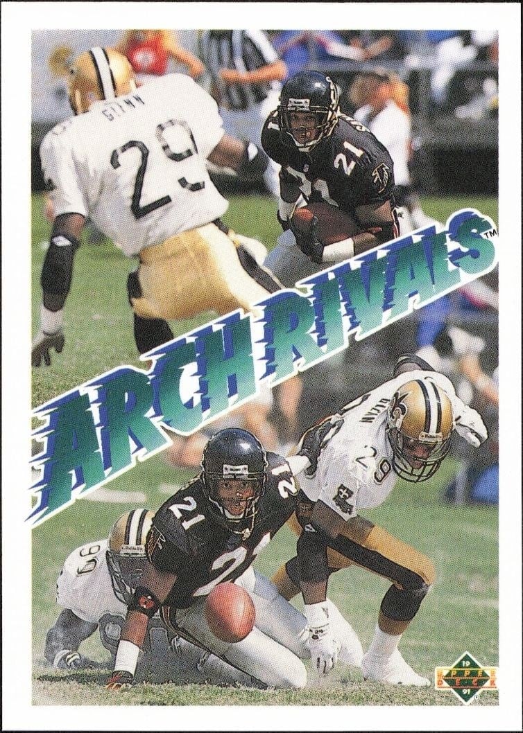 1991 Upper-Deck Deion Sanders #654 trading card