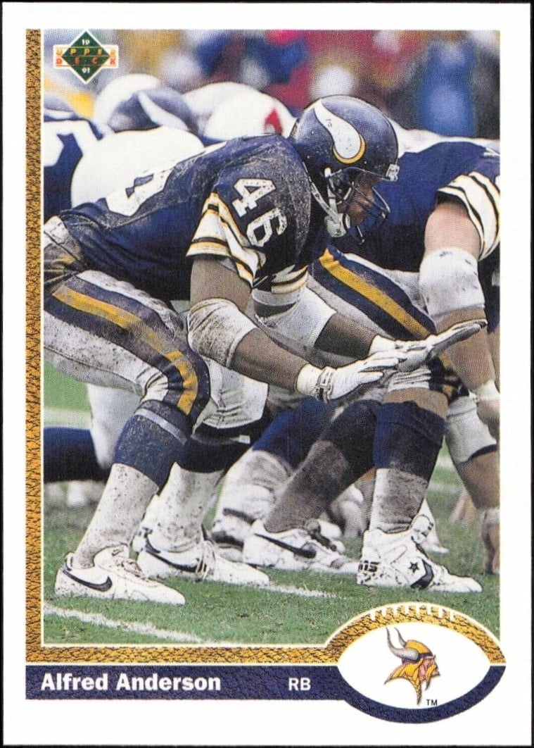 1991 Upper-Deck Alfred Anderson #666 trading card